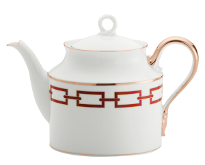 Ginori Catene Scarlet Teapot